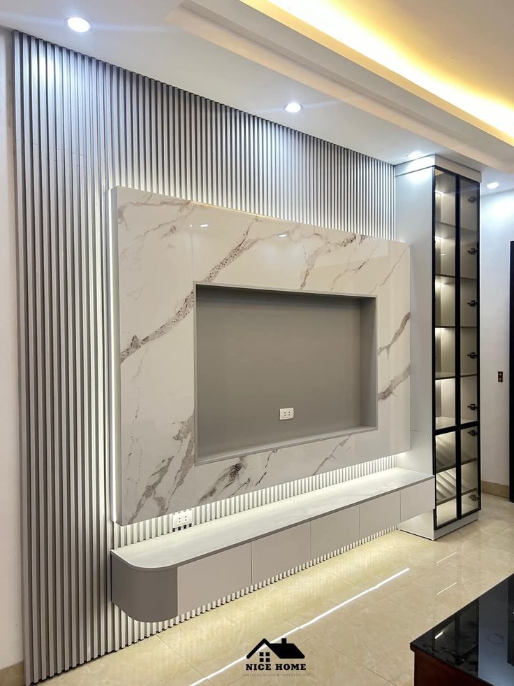 TV ünitesi uygulama ,Duvar Paneli Ve pvs paneli ile